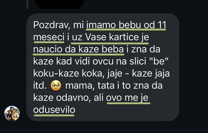 Ana T. — Set prve reči